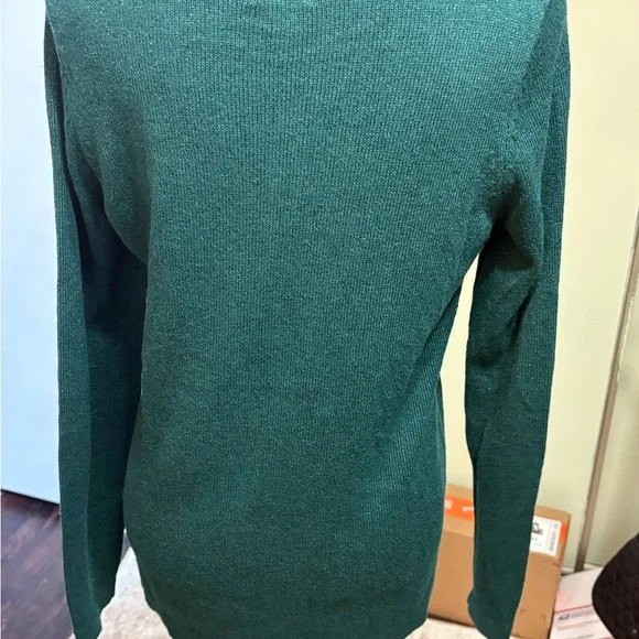 Old Navy Teal Shimmery Knit Sweater - Picture 2 of 3